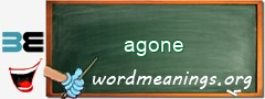 WordMeaning blackboard for agone